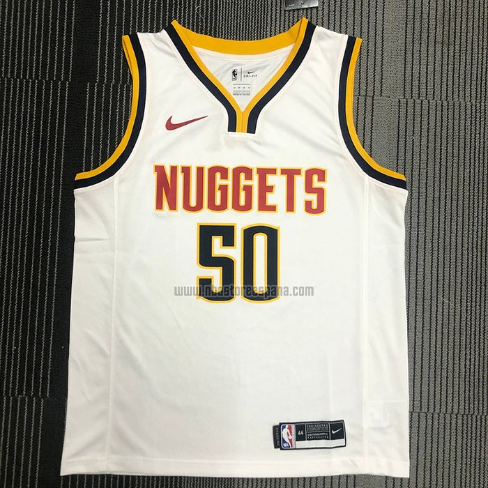 Camiseta Denver Nuggets Aaron Gordon NO 50 Association 2021 Blanco
